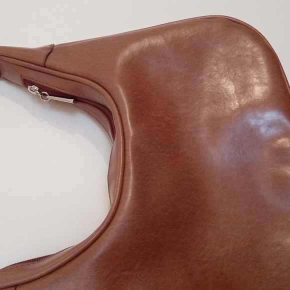 NEW! Chenson Cognac Hobo Style Handbag - Picture 11 of 14